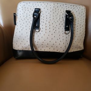 Women white handbag